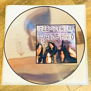 1972 U.  K.  Emi Deep Purple Machine Head 12 " Lp Picture Disc - - -