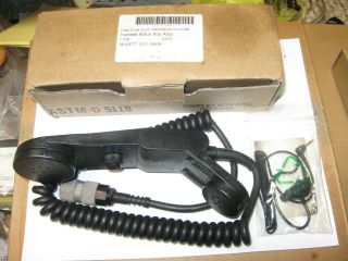 Nib H - 250 Vceb Us Military Radio Handset With Ear Bud Assembly Volume Control
