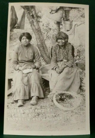 Native American Indian Photo Postcard Oigger Ca 1918 Unposted Rppc Vtg