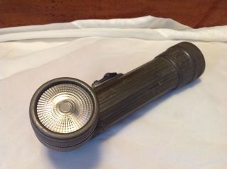 Vintage US ARMY Military TL - 122 - D Green Angled Flashlight - Parts 3