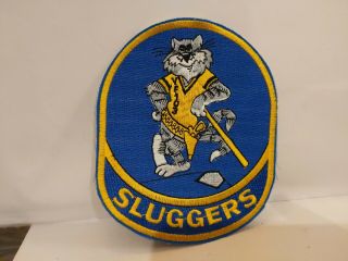 Us Navy F - 14 Tomcat Vf - 103 Fighter Squadron Patch Sluggers 5 X 4 Inches