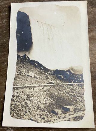 Vintage Real Photo Postcard Niagara Falls On 16th Anniversary Of Open Rppc Ny