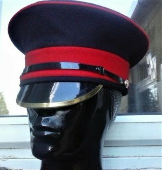 56 Cm British Army Grenadier Guards Peak Cap/hat Military Visor Parade Costume