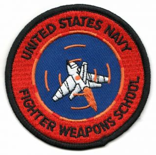 3 " Usn Navy Fighter Weapons School Fws Top Gun Miramar Embroidered Jacket Patch