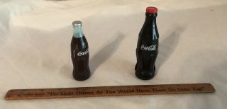 1942 Coca Cola Wooden Ruler,  Vintage Coca Cola Stapler And Pencil Sharpener