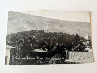 1949 Haiti Port - Au - Prince Citadelle Hotel Vintage Postcard Real Photo Rppc