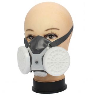Double Filter Gas Mask Cover Painting Spraying Facepiece Respirator 3