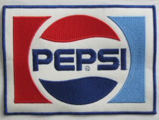 Patch Large Pepsi Cola Soda Pop 8 3/8 By 6 Vintage Old Stock Nos