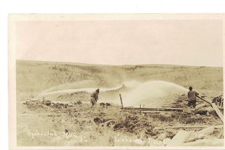 U.  S.  A.  Vintage Real Photo Postcard Alaska Fairbanks Hydraulic Mining : Gold