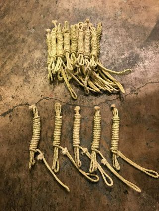 Nos Us Army / Usmc Shelter Half Pup Tent Cotton Rope