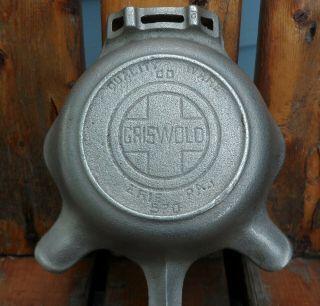 No.  00 Griswold Quality Ware Cast Iron Skillet Plated Ashtray 570 3