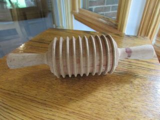 Vintage Primitive Wood Rolling Pin Pasta Noodle Cutter
