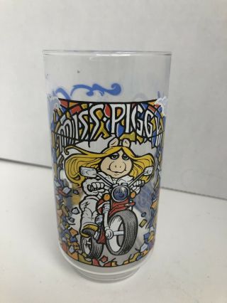 Vintage 1981 Miss Piggy The Great Muppet Caper Glass From Mcdonalds