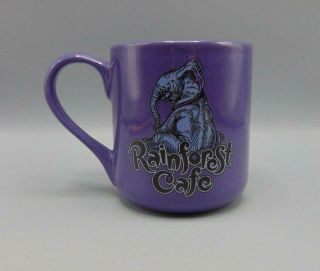 Rainforest Cafe Purple Elephant Tuki Souvenir Coffee Mug 2000