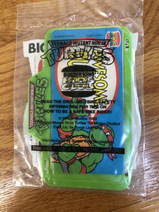 Burger King 1993 - Tmnt Teenage Mutant Ninja Turtles Bike Gear - License Plate