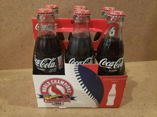 2006 6 Pack Coca Cola Coke Bottles St.  Louis Cardinals U Opened World Series