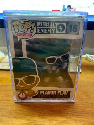 Funko Pop Rocks Flavor Flav 16 Public Enemy (vaulted And Very Rare)