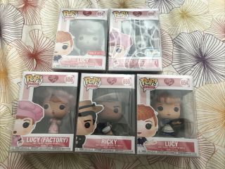 Funko Pop I Love Lucy Complete Set Of 5 Figures With Target & Bn Exclusive