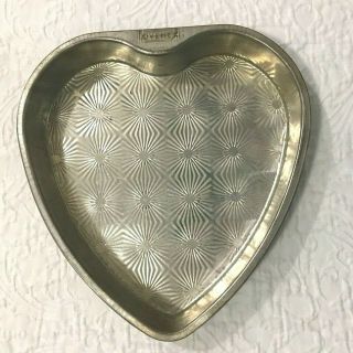Vintage Ovenex Starburst Heart Shaped Baking Pan Tin