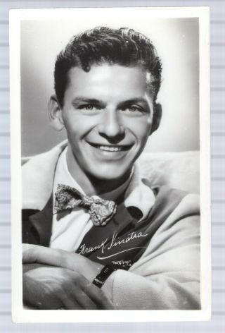 Frank Sinatra 2 - Movie Star & Singer - Vintage Photo Postcard Black And White