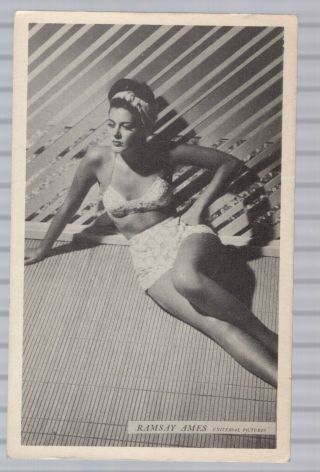 Ramsay Ames - Movie Star - Vintage Photo Postcard Black & White