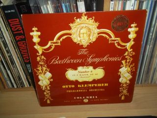 Beethoven Symphony No.  6 Pastoral Klemperer Uk 1958 Columbia B/s Sax 2260 Ed.  1 Lp