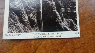 Vintage 1930 B&W Postcard Photograph - Tugela Falls,  Waterfall in South Africa 4