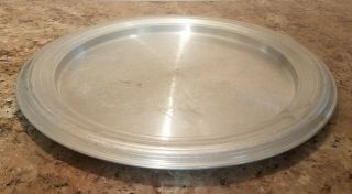 Vintage West Bend Aluminum Cake Saver Plate with Cover & Acorn Handle.  USA. 2