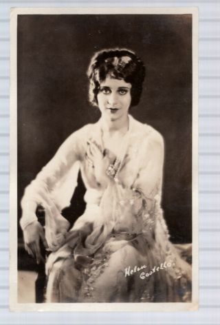 Helen Costello - Movie Star - Vintage Photo Postcard Black & White