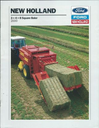Farm Equipment Brochure - Holland - 2000 - Large Square Baler 1988 (f7247)