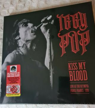 Iggy Pop Kiss My Blood Rsd 20 Box Set 3xsplatter Vinyl,  Poster,  Dvd Uk Rare
