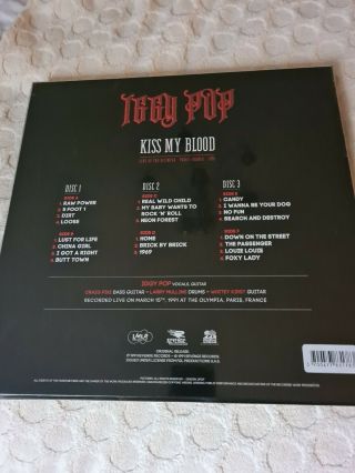 IGGY POP Kiss My Blood RSD 20 Box Set 3xSplatter Vinyl,  Poster,  DVD UK RARE 2
