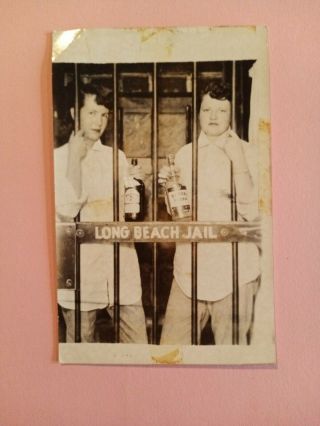 Vintage Photo Postcard: Women In Long Beach Jail