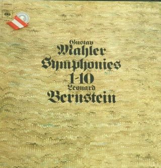Gustav Mahler Symphonies 1 - 10 Leonard Bernstein Vinyl Nm Box Set 12 " Record J58