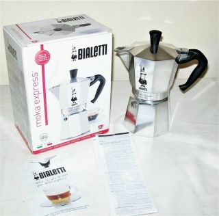 Bialetti Moka Express Espresso Maker,  6 Cup Made In Italy