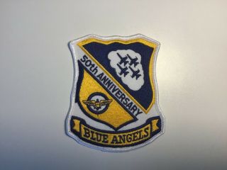 Authentic Us Navy Blue Angels 50th Anniversary Crest