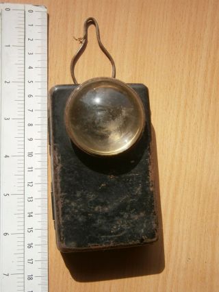 Vintage Old Wwi Wwii Flashlight Battery Army Lamp Flash Light Military