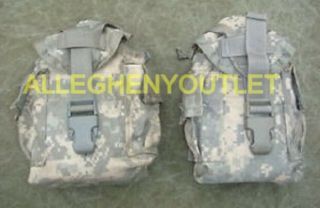 Qty 2 Us Military Army Molle Acu 1 Qt Canteen Cover General Purpose Pouch Exc