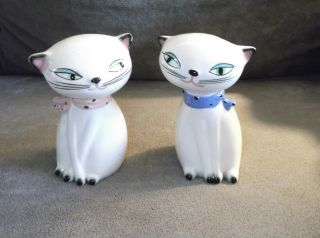 Vintage Holt Howard Kittens Salt And Pepper Shakers Siamese Cats 1958