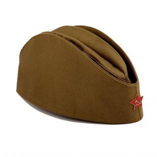 Soviet Soldier Russian Ussr Army Pilotka Military Uniform Field Hat,  Red Star