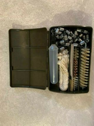 German Military Hautzel H&K,  Mauser,  K98 Cleaning Kit w/Case 7.  62 7.  92 8mm 3