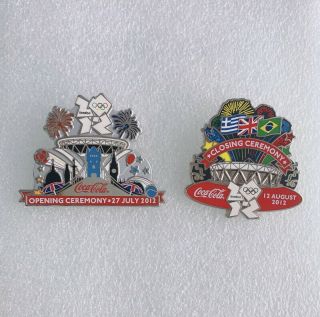 London 2012 Olympic Games Opening & Closing Ceremony Coca Pin Badge