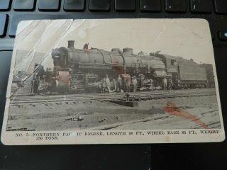 Vintage Rppc Real Photo Postcard Northern Pacific Railroad Locomotive 4001 Nprr