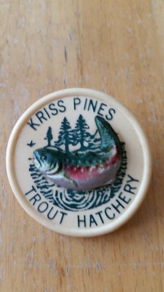 Kriss Pines Trout Hatchery Lehighton Pa Button