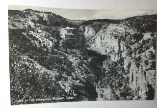 Vintage Real Photo Postcard Colorado " Cave Of The Winds & Williams Canon ",