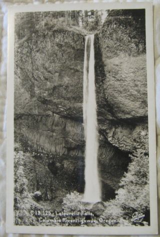 Vintage Real Photo Postcard - Latourelle Falls Columbia River Highway Oregon