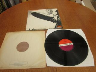 Led Zeppelin 1 Red Plum Atlantic Label,  1969,  588171,  1st Press Mac Neill Sleeve