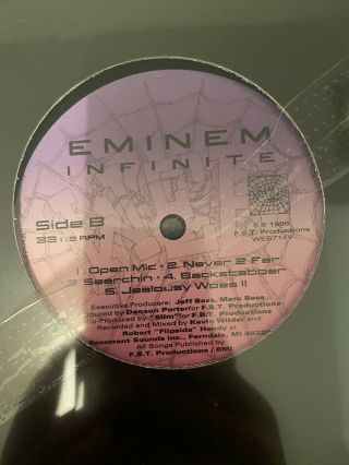 Eminem Infinite Vinyl Rare 2020 Pressing SSEP 2