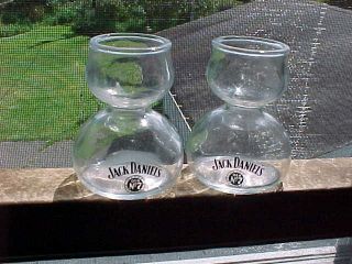 Jack Daniels Old No 7 Whiskey On Water 2oz Chaser Shot Glass Double Bubble