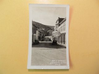 Main Street Central City Colorado Vintage Real Photo Postcard 1920 